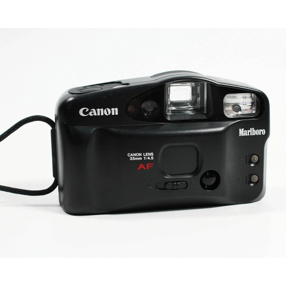 Vtg Canon Sure Shot Owl Marlboro NOS Tested 35mm Film‎ Point & Shoot Camera